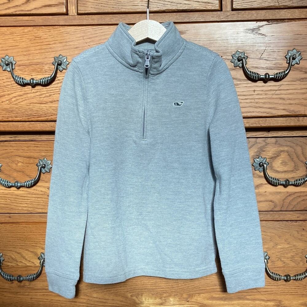 Vineyard Vines Saltwater Quarter Zip Sweater Sweatshirt - Picture 1 of 9